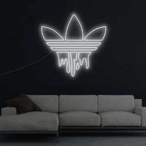 Neon Sports Adidas Drip LED Neon Sign white wall mounted
